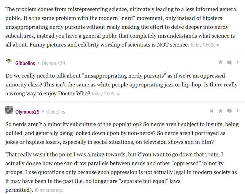 Illustration for article titled Are nerds an "oppressed minority"?